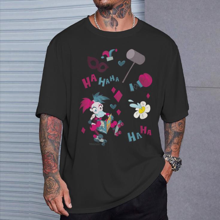 DC Comics Harley Quinn With Textbook Collage T-Shirt Gifts for Him DC Comics Harley Quinn With Textbook Collage T-Shirt Gifts for Him