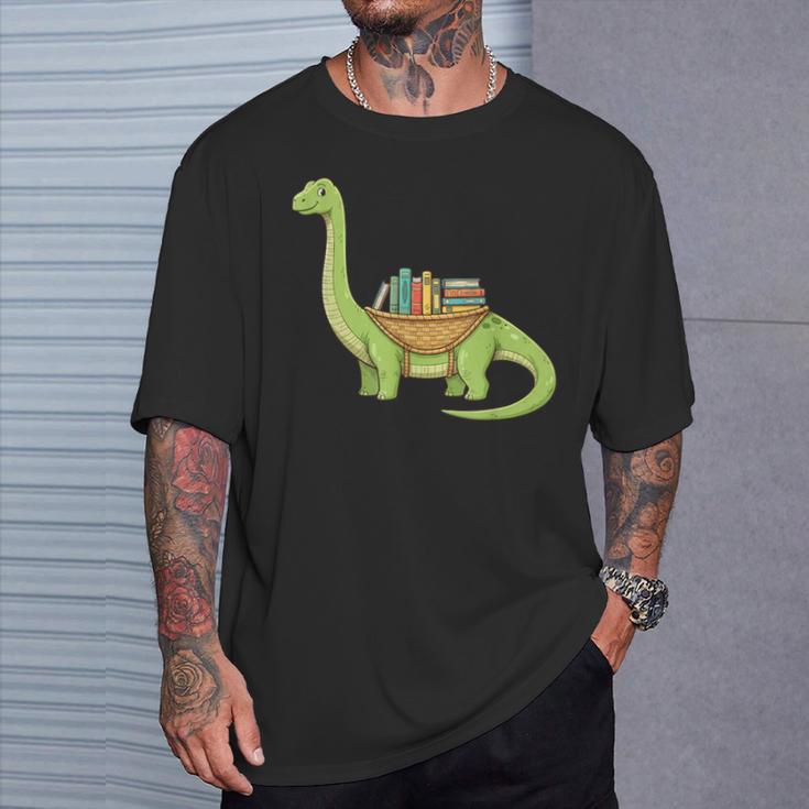 Dinosaur Librarian Book Lover Reading Brontosaurus T-Shirt Gifts for Him Dinosaur Librarian Book Lover Reading Brontosaurus T-Shirt Gifts for Him