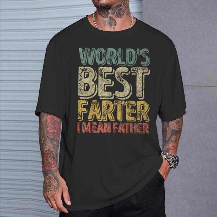Divertente Festa Del Papà Camicia World Best Farter I Mean Father Maglietta Regalos para él