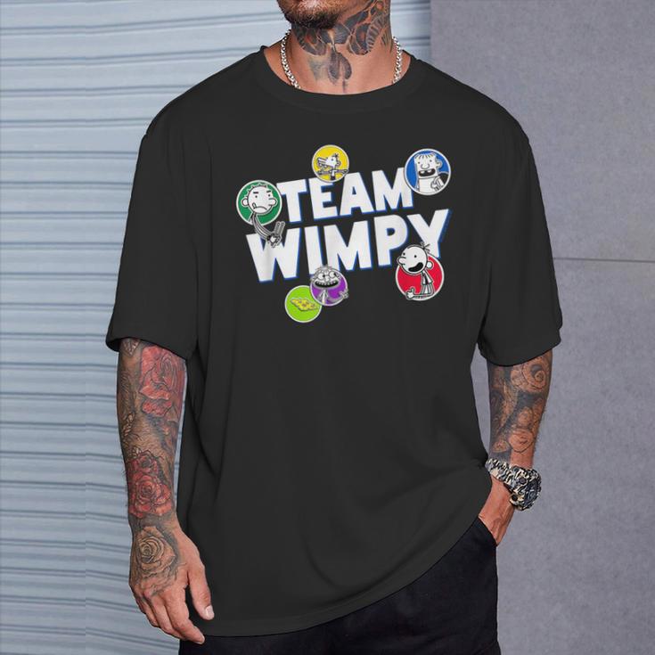 DOAWK Colorful Team Wimpy Sticker Collage Book Series T-Shirt Gifts for Him DOAWK Colorful Team Wimpy Sticker Collage Book Series T-Shirt Gifts for Him