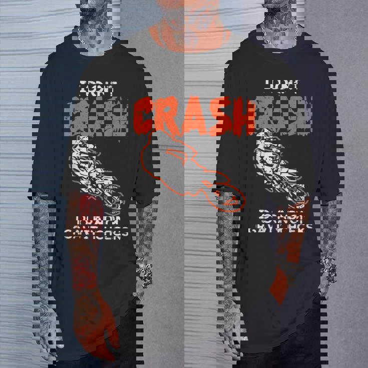 I Dont Crash ダートバイク 面白い モトクロス バイカー メンズ レディース キッズ Tシャツ 彼への贈り物