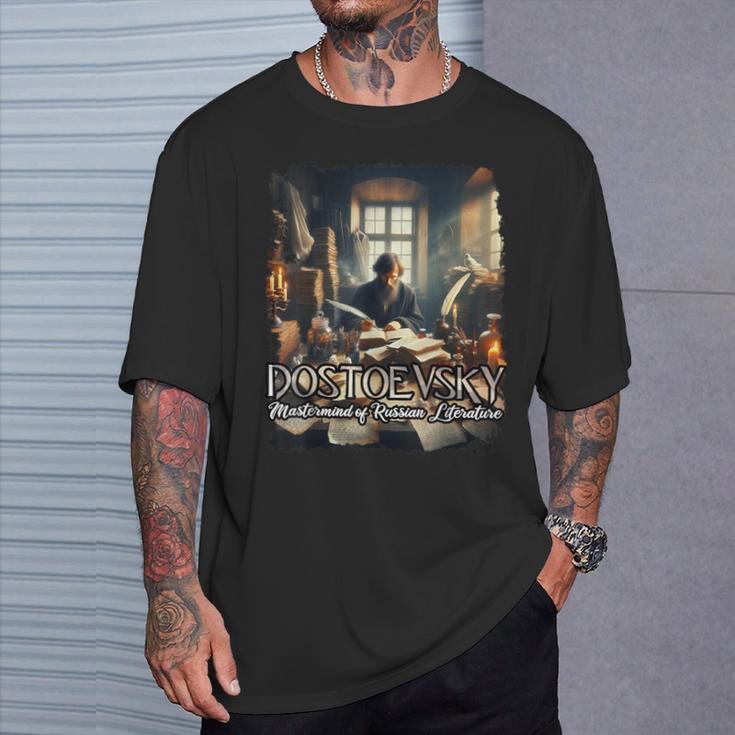Dostoevsky Books T-Shirt Gifts for Him