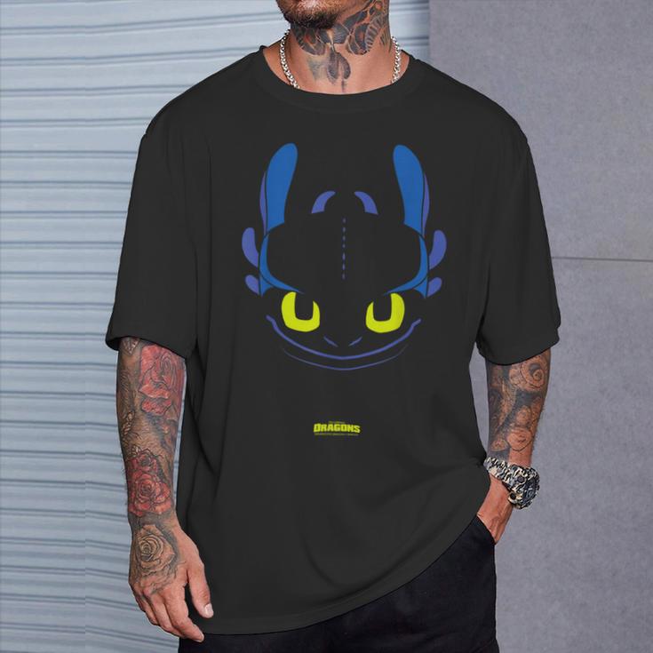 Dreamworks ドラゴンズ トゥースレス ナイトフューリー ビッグフェイス コスチューム Tシャツ 彼への贈り物