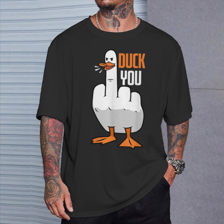 Duck You Duck Tシャツ 彼への贈り物