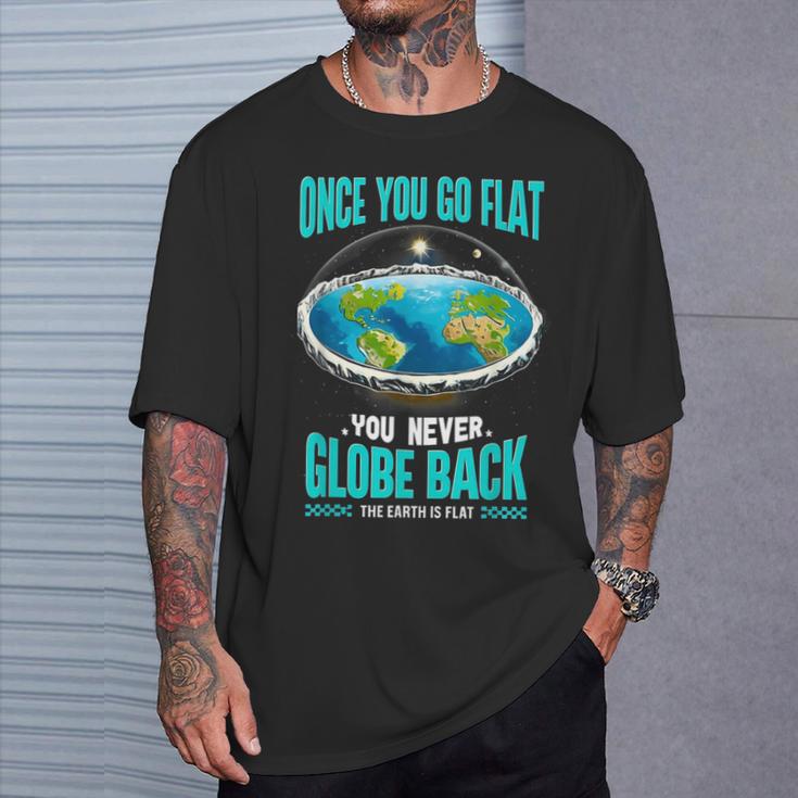 The Earth Is Flat Firmament Earth Day Once You Go Flat T-Shirt Gifts for Him The Earth Is Flat Firmament Earth Day Once You Go Flat T-Shirt Gifts for Him