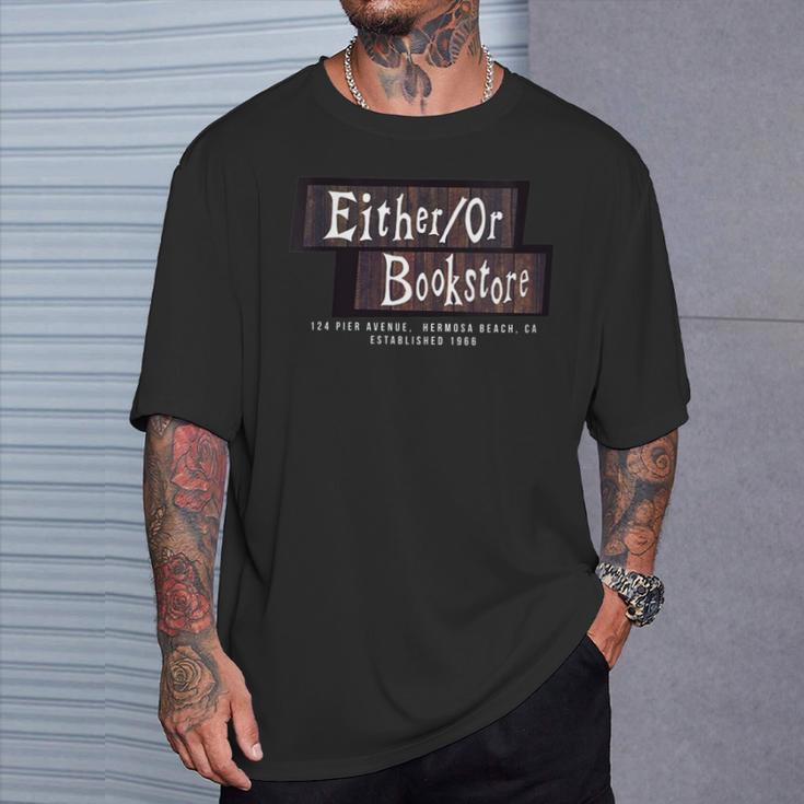 EitherOr Bookstore T-Shirt Gifts for Him