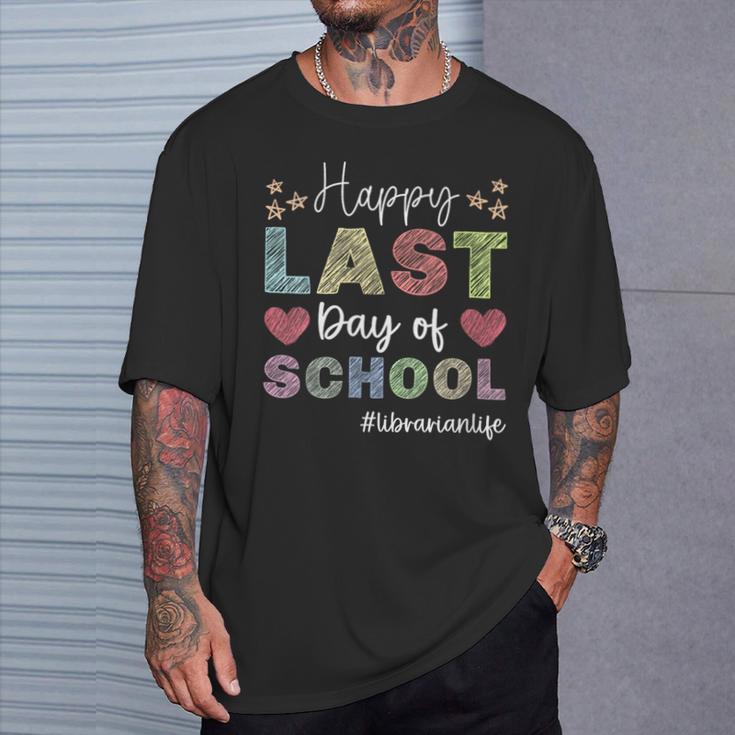 End Of Year Librarian Books Lover End Of School Year T-Shirt Gifts for Him