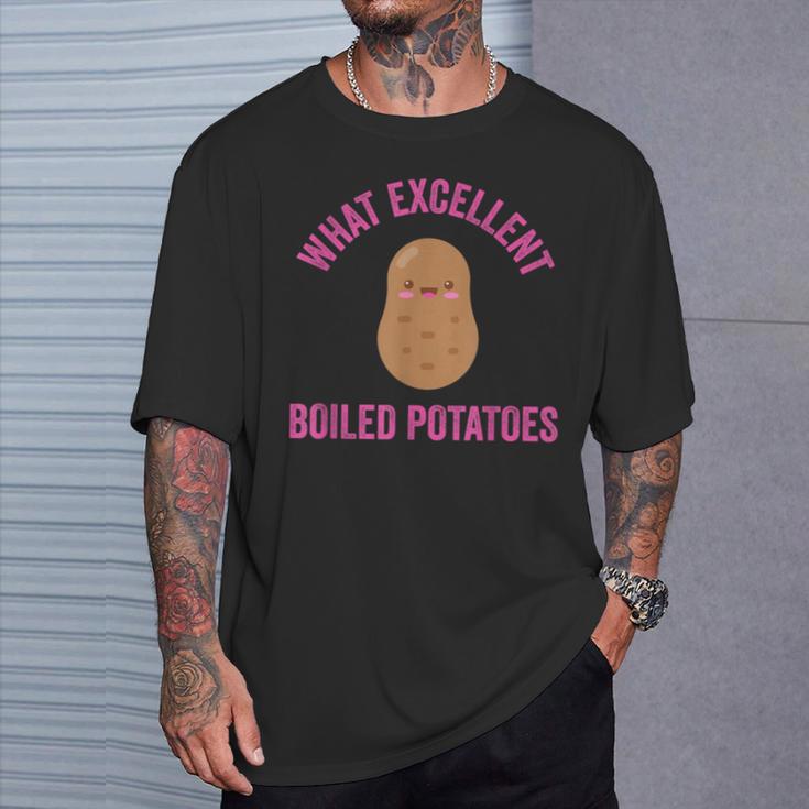 What Excellent Boiled Potatoes Literature Book Kawaii Potato T-Shirt Gifts for Him What Excellent Boiled Potatoes Literature Book Kawaii Potato T-Shirt Gifts for Him