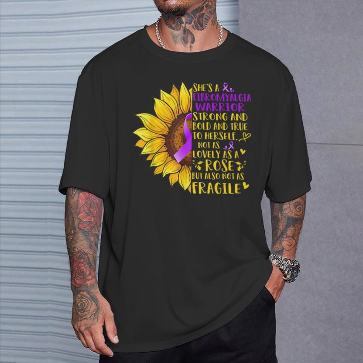 Fibromialgia Guerrero Girasoloporte Fibromialgia Regalos Camiseta unisex Regalos para él