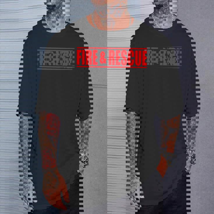 Fire And Rescue 消防士 コスチューム ユニフォーム Tシャツ 彼への贈り物
