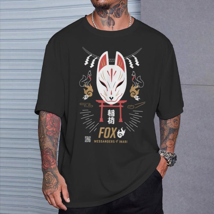 Fox 稲荷神の使者 Tシャツ 彼への贈り物
