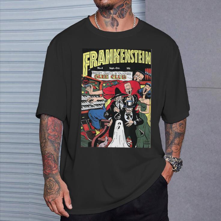Frankenstein Halloween Horror Vintage Comic Book Retro T-Shirt Gifts for Him Frankenstein Halloween Horror Vintage Comic Book Retro T-Shirt Gifts for Him