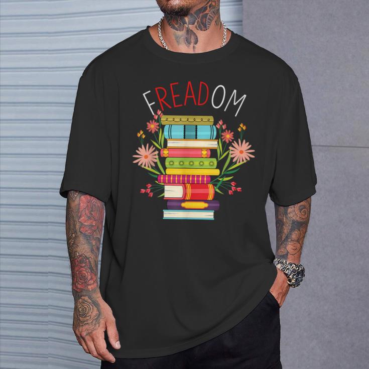 FREADOM Read Banned Books T-Shirt Gifts for Him