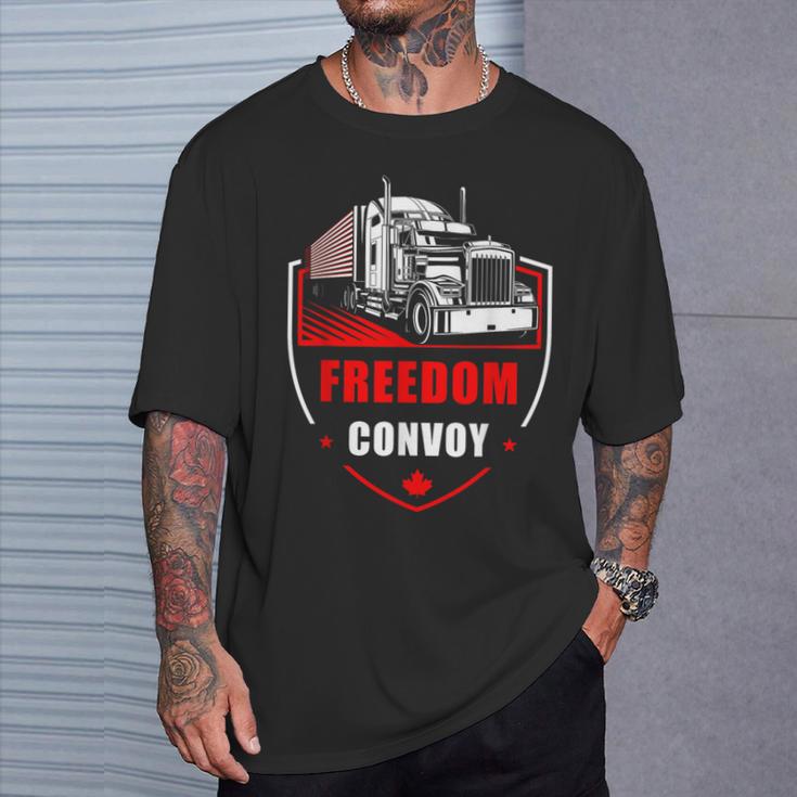Freedom Convoy United Canada Truckers Tシャツ 彼への贈り物