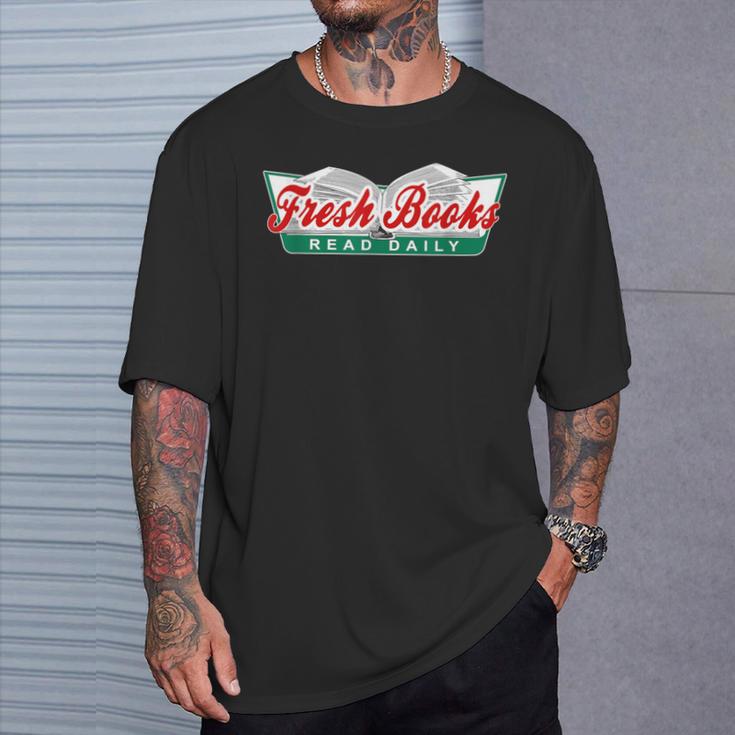 Fresh Books Read Daily Saying Reading And Book T-Shirt Gifts for Him Fresh Books Read Daily Saying Reading And Book T-Shirt Gifts for Him