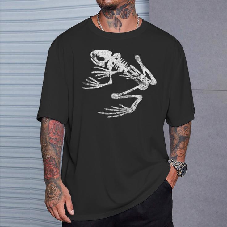 Frogman Bonefrog アンティーク調ホワイトプリント Tシャツ 彼への贈り物