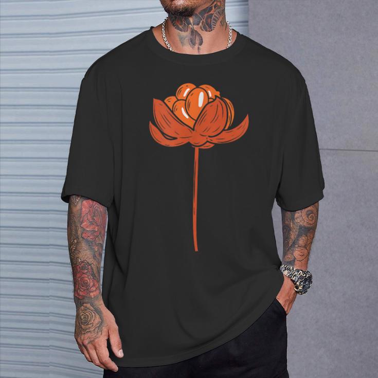 Fruta Escandinava Exótica Cloudberry Camiseta unisex Regalos para él