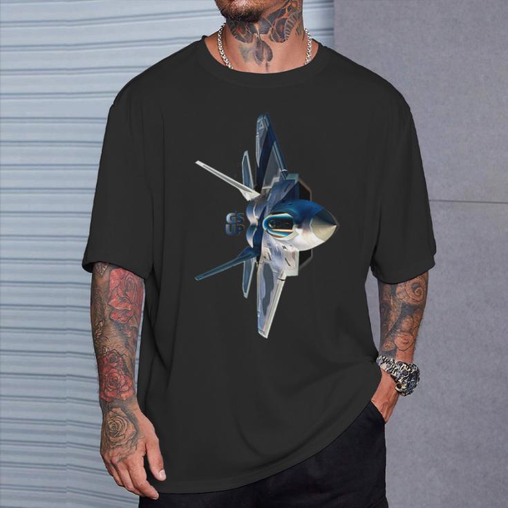 G's Up、戦闘機f-22、ジェット&飛行機好きに。 Tシャツ 彼への贈り物