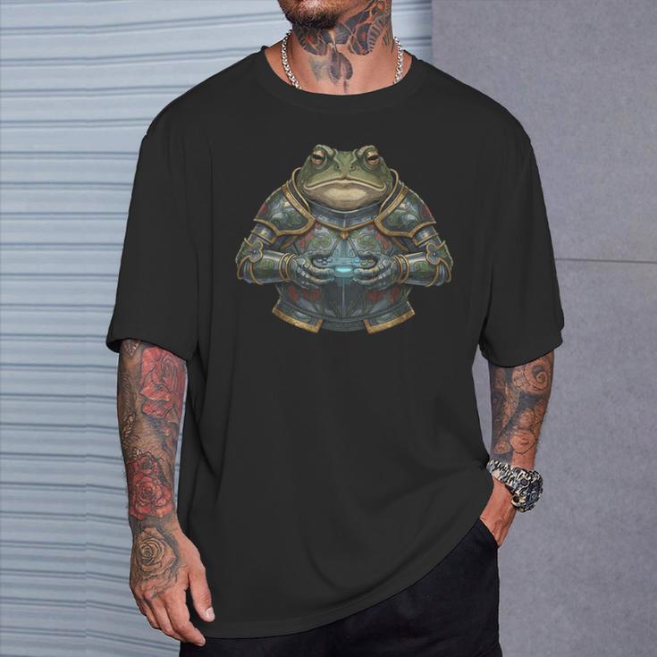 Gamer Entusiasta Armoredapo Controlador Wielder Gaming Camiseta unisex Regalos para él