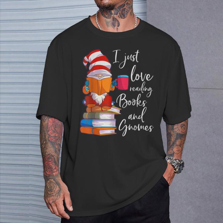 Gnome Shirt Women Girls Book Lover Reading Club Gnome Lover T-Shirt Gifts for Him Gnome Shirt Women Girls Book Lover Reading Club Gnome Lover T-Shirt Gifts for Him
