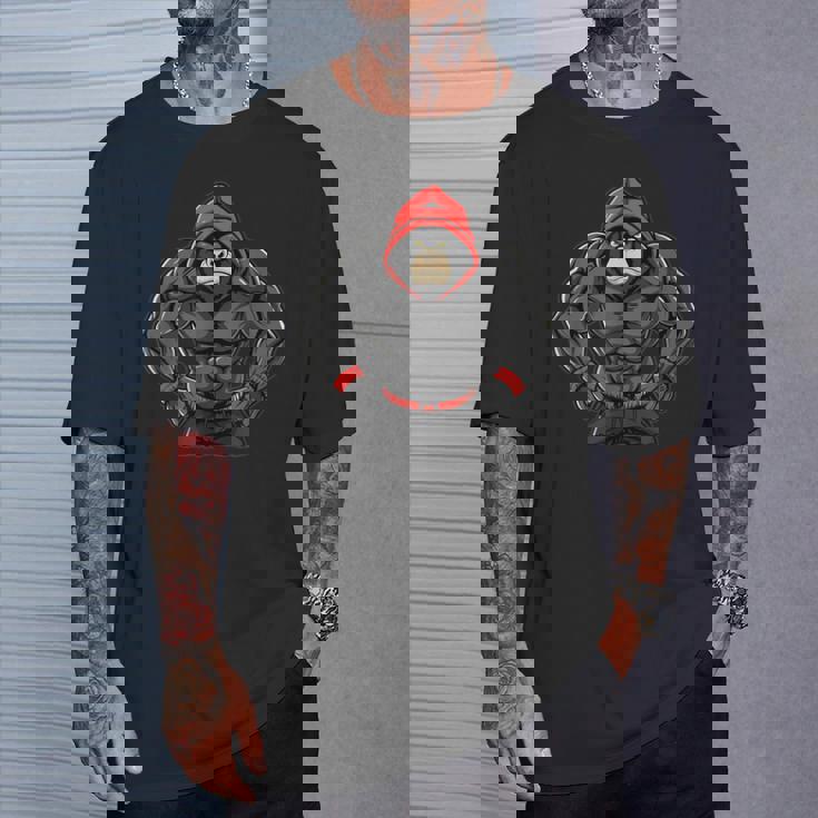 Gorilla Workout Angrytrongcaryilverback Gorilla Gym Tシャツ 彼への贈り物