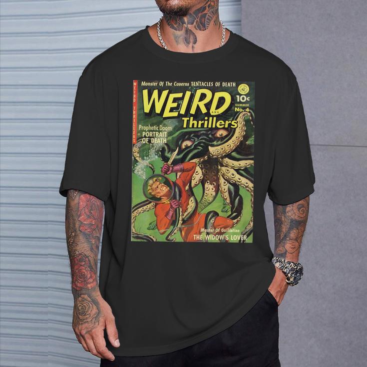 Halloween Horror Monster Vintage Comic Book Retro T-Shirt Gifts for Him Halloween Horror Monster Vintage Comic Book Retro T-Shirt Gifts for Him