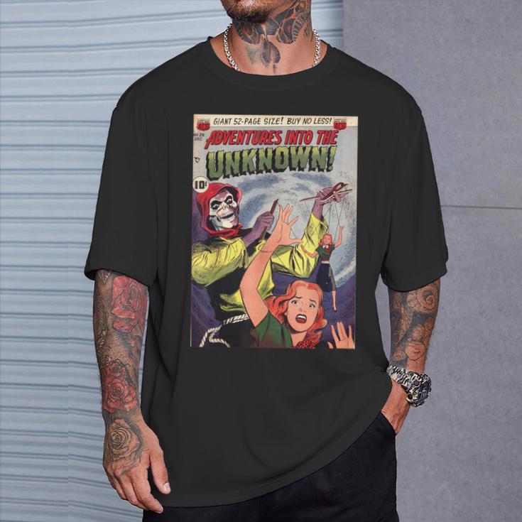 Halloween Horror Vintage Voodoo Comic Book Retro Scary T-Shirt Gifts for Him Halloween Horror Vintage Voodoo Comic Book Retro Scary T-Shirt Gifts for Him