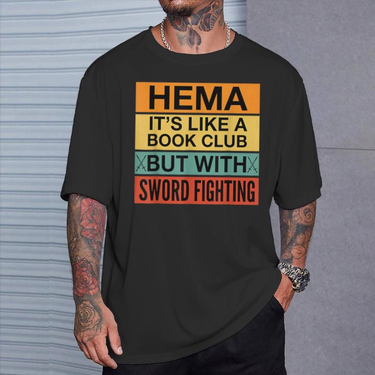 Hema Definition Like A Book Club With Swords T-Shirt Gifts for Him