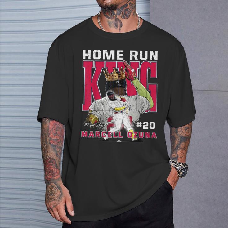 Home Run King Marcell Ozuna Atlanta Mlbpa Tシャツ 彼への贈り物