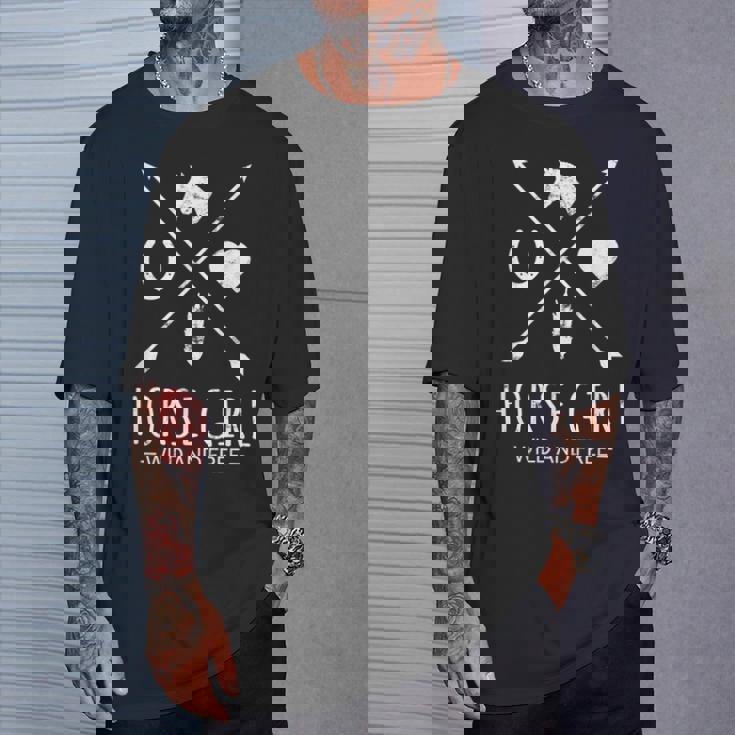 Horse Girl Wild And Free Arrow 馬好き乗馬tシャツ Tシャツ 彼への贈り物