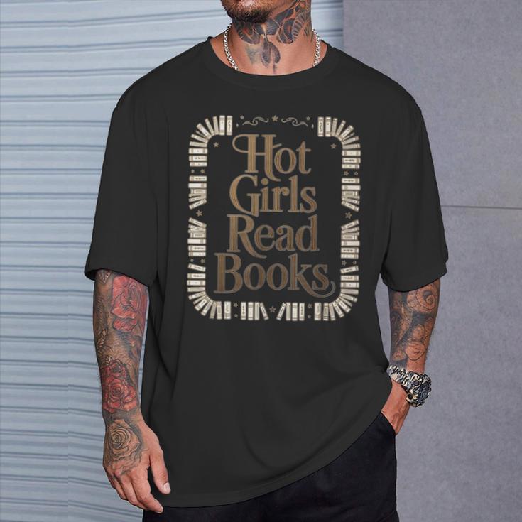 Hot Girls Read Books T-Shirt Gifts for Him