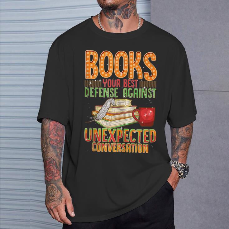 Introverts Book Club Members Readers Books Bibliophiles T-Shirt Gifts for Him Introverts Book Club Members Readers Books Bibliophiles T-Shirt Gifts for Him