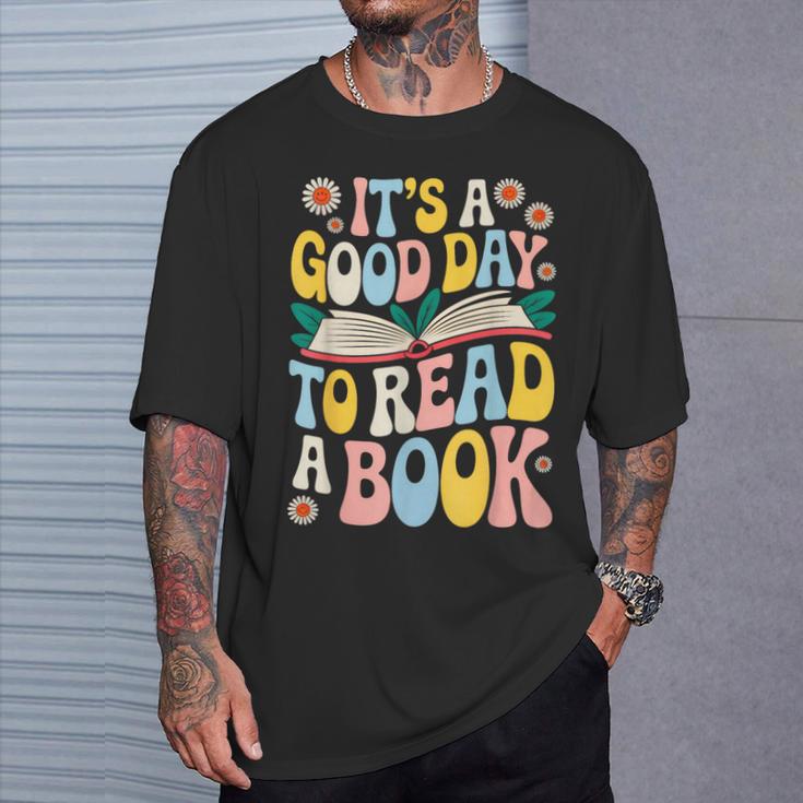 It’s a Good Day To Read a Book Floral Women Girls Book Day T-Shirt Gifts for Him