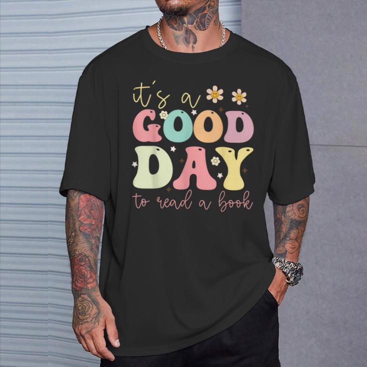 It’s A Good Day To Read A Book Lovers Library Reading Women T-Shirt Gifts for Him