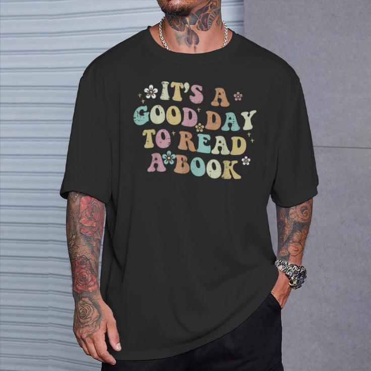 It's A Good Day To Read A Book Reading Librarian Teacher Kid T-Shirt Gifts for Him