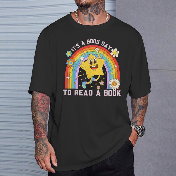 It’s a Good Day To Read a Book Shirt Book Lover Reading Tee T-Shirt Gifts for Him