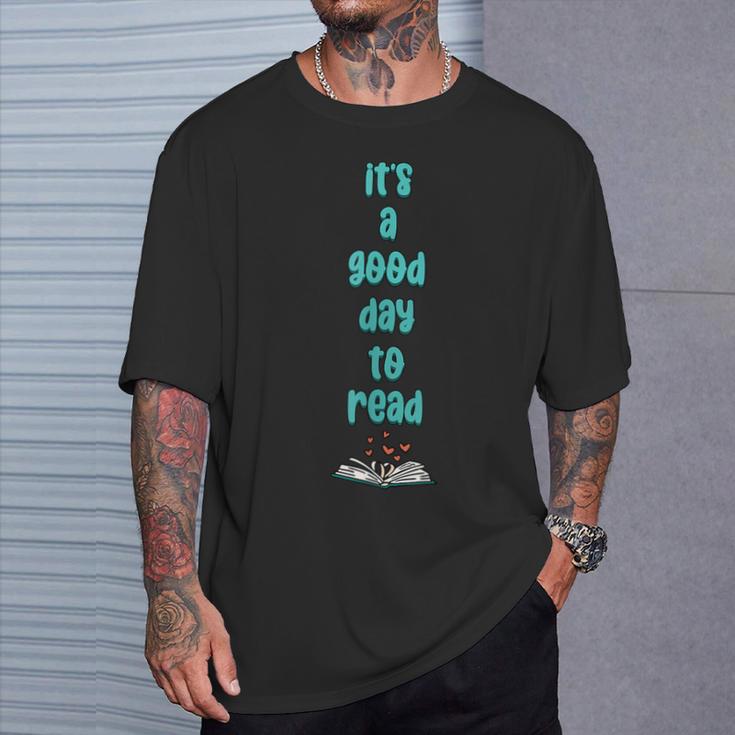 It's A Good Day To Read Book Worm Library Nerds T-Shirt Gifts for Him