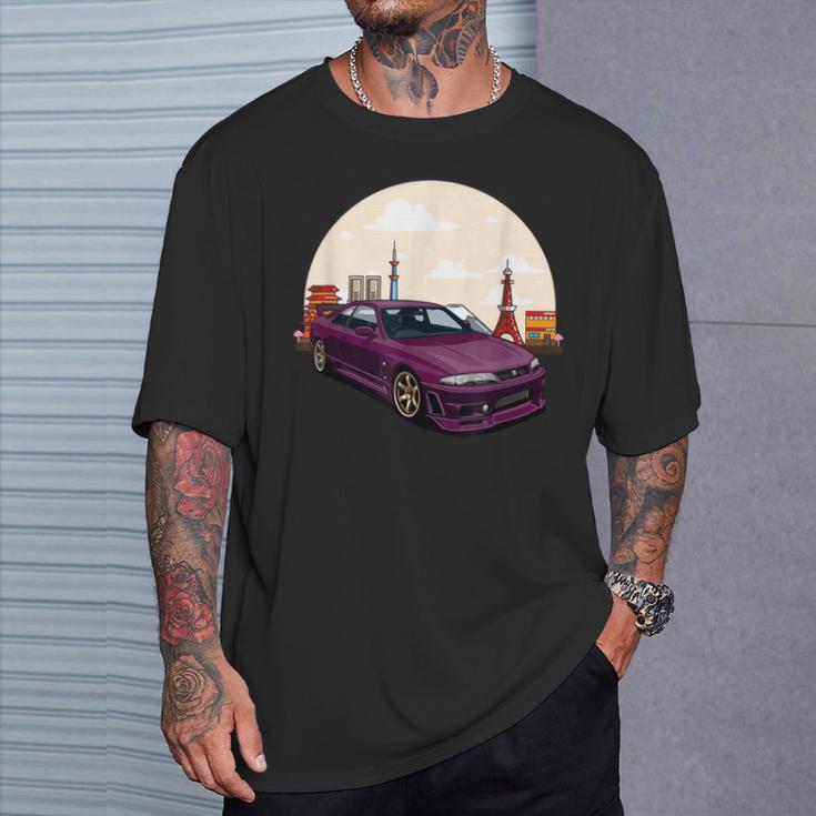 Jdm スカイライン R33 カーチューニングジャパン 東京ドリフト Tシャツ 彼への贈り物