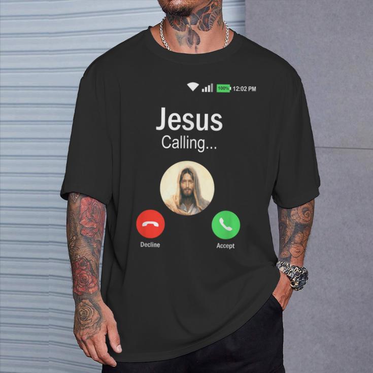 Jesus Is Calling I Jessus Calls An & Tシャツ 彼への贈り物