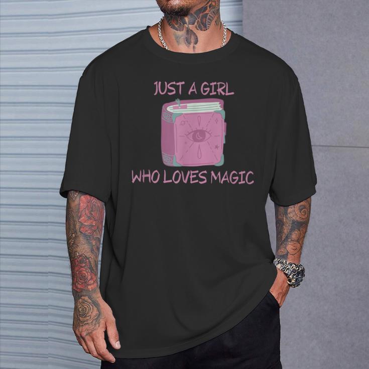 Just a Girl Who Loves Magic Spells Book T-Shirt Gifts for Him Just a Girl Who Loves Magic Spells Book T-Shirt Gifts for Him
