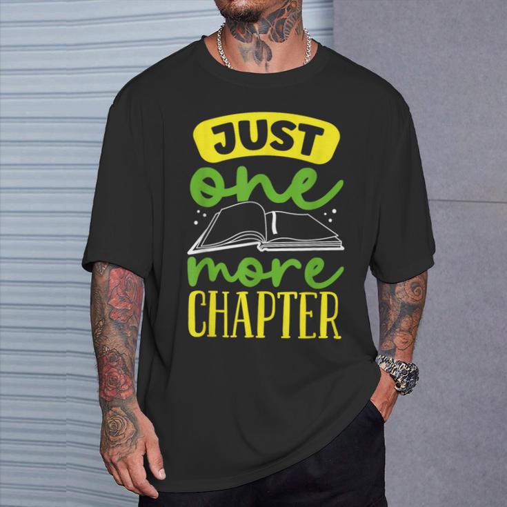 Just One More Chapter Bookworm Book Reading T-Shirt Gifts for Him Just One More Chapter Bookworm Book Reading T-Shirt Gifts for Him