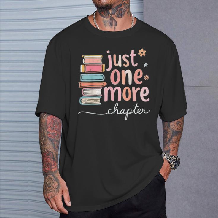Just One More Chapter Pastel Book Lover Cute Adorable T-Shirt Gifts for Him