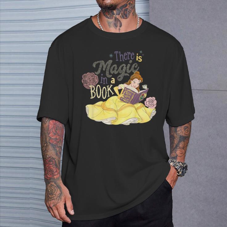 Kids Disney Beauty And The Beast Belle There Is Magic In A Book T-Shirt Gifts for Him