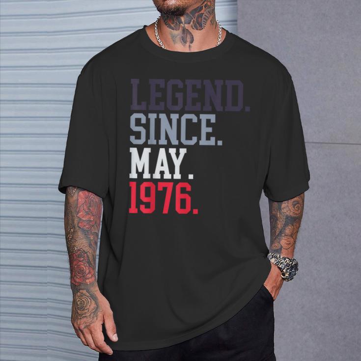 Legendince May 1976 メンズ レディース 1976年5月 Tシャツ 彼への贈り物
