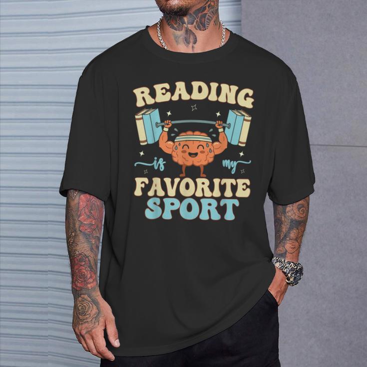 Librarian Reading Is My Favorite Sport Book Lover T-Shirt Gifts for Him