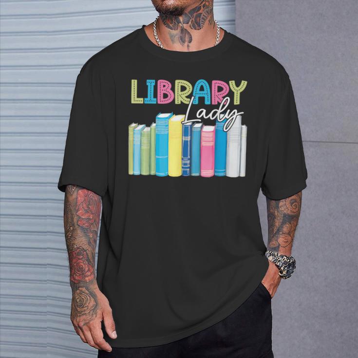 Library Lady Librarian Book Lover T-Shirt Gifts for Him