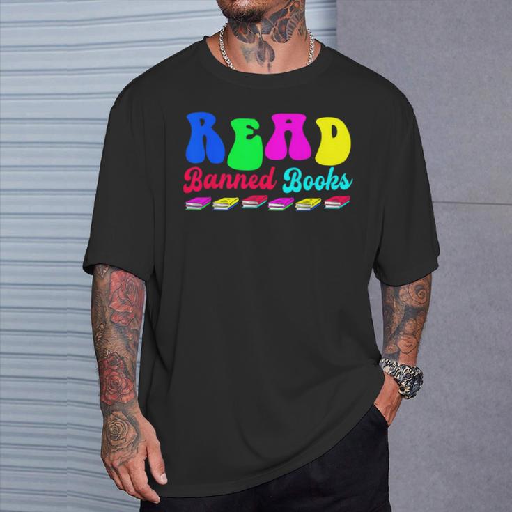 Library Read Banned Books T-Shirt Gifts for Him