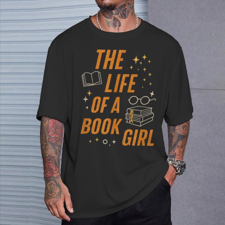 The Life Of A Book Girl Reader Aesthetic Graphic T-Shirt Gifts for Him The Life Of A Book Girl Reader Aesthetic Graphic T-Shirt Gifts for Him