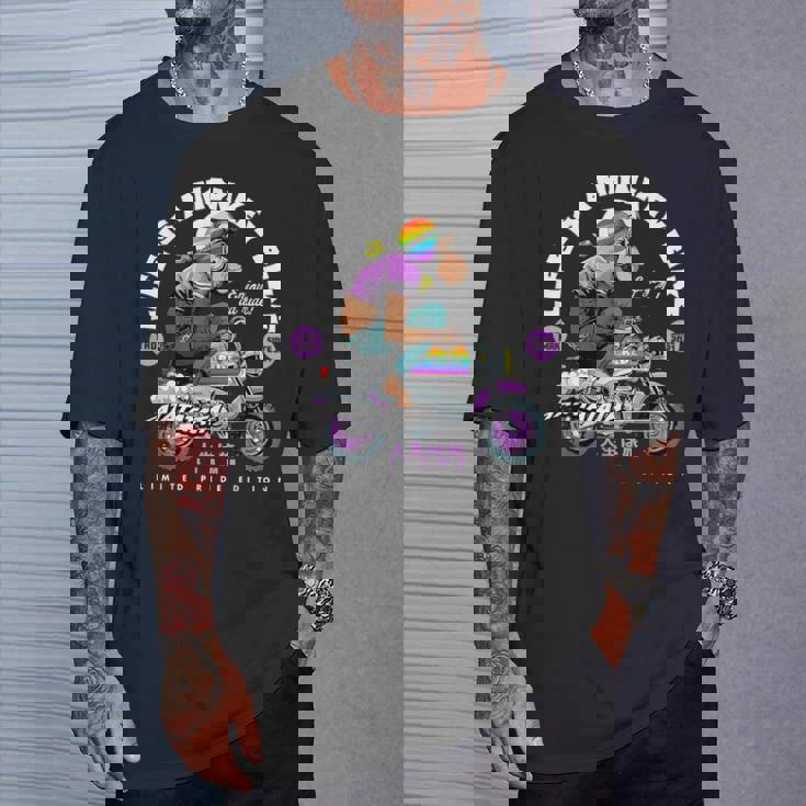 Life Is A Monkey Bike Fun ビンテージ バイカー プライドエディション Tシャツ 彼への贈り物