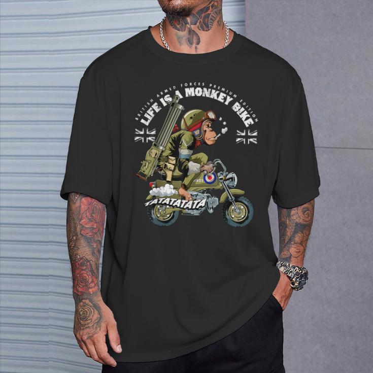 Life Is A Monkey Bike 英国軍 ヴィンテージエディション Tシャツ 彼への贈り物